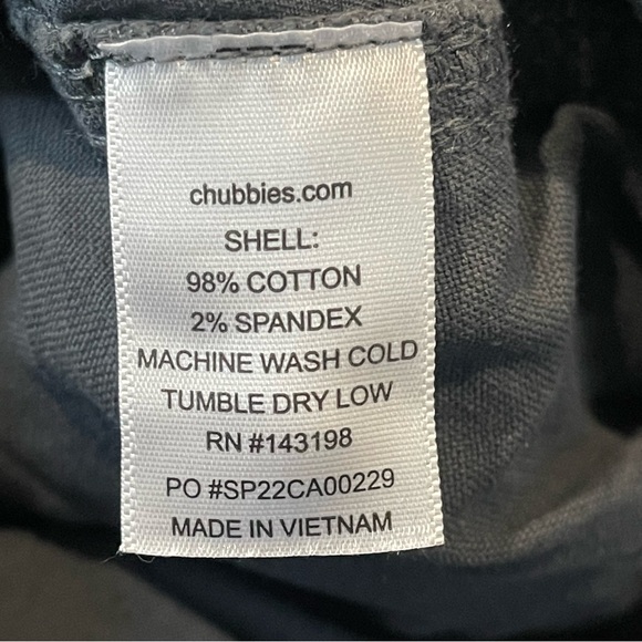 Chubbies Original Regular Fit Twill Men’s Size Medium Gray 7” Inseam - Picture 5 of 7